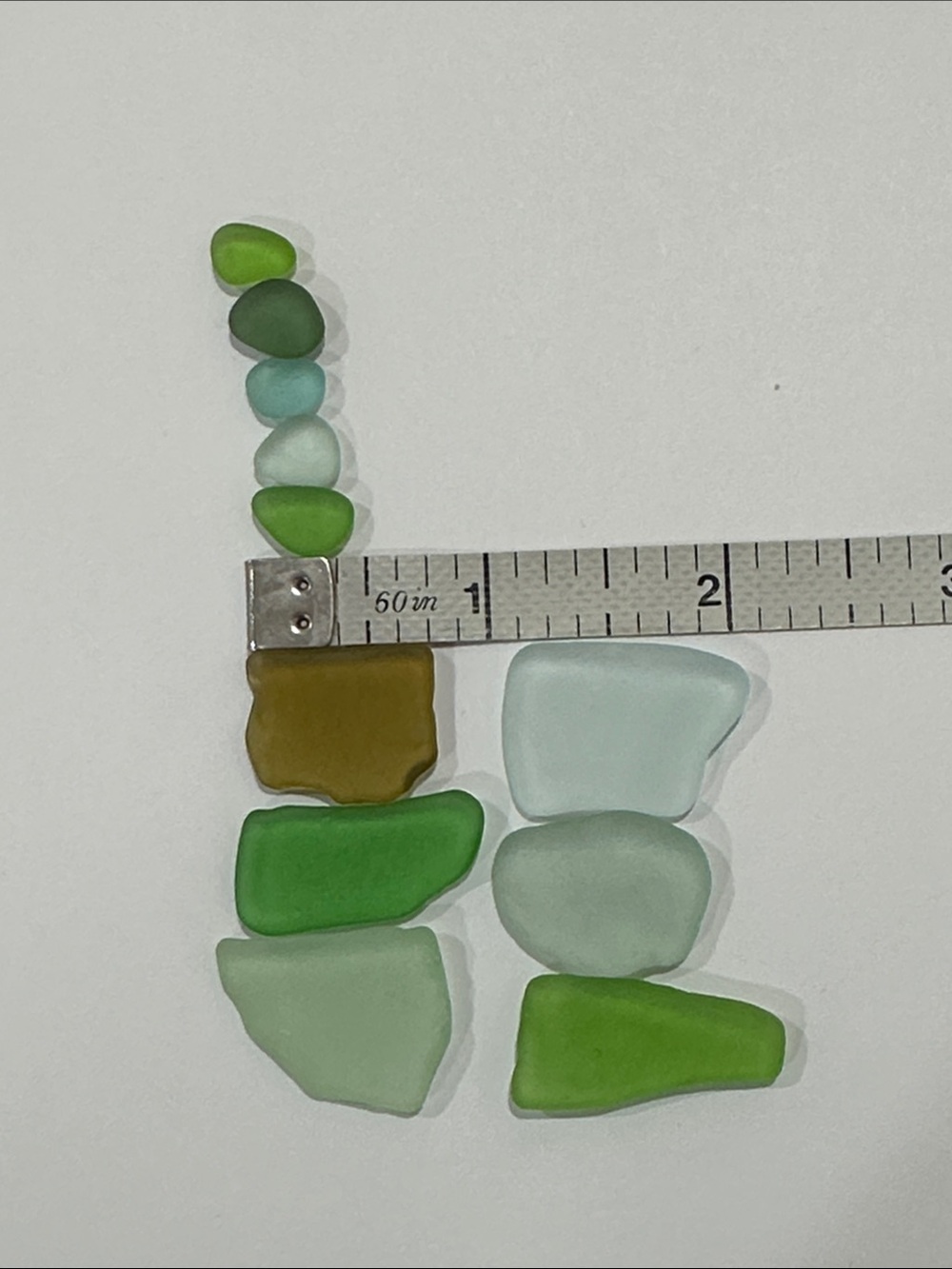 Authentic Green and blue Seaglass in Glass Vials - Picture 12 of 12